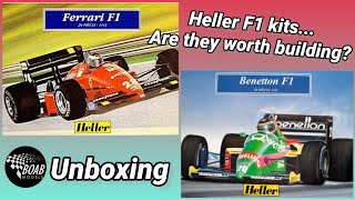 Ferrari amp Benetton Formula 1 Model kits  Heller Airfix 143 Unboxing  any good [upl. by Eigna]