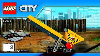 LEGO instructions  City  Construction  60075  Excavator and Truck Book 2 [upl. by Hsirk787]