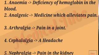 Important Medical Terms For Nurses  60 Medical Terminology [upl. by Phip]