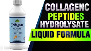 CollagenC  Collagen Peptides Hydrolysate Liquid Formula of 500mg with Vitamin C  Daily Supplement [upl. by Tunk]