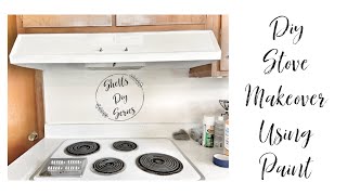 DIY stovetop makeover using high heat spray paint [upl. by Asinet]