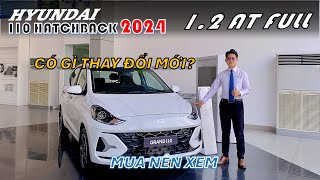 Hyundai i10 12 AT FACELIFT 2024 Trang Bị Những Gì  Review i10 Hatchback 2024 Giá 435 TRIỆU [upl. by Sanfourd]