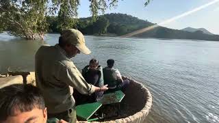 Preparing for coracle ride in Beemeshwari [upl. by Aiotal520]