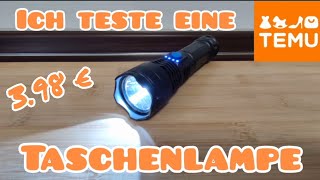 Ich teste ein TEMU LED Taschenlampe produkttest temu survival [upl. by Rola]