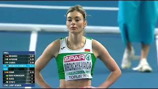 Nastassia Mironchyk Ivanova  Long Jump Women EIC Torun 2021 Athletics shorts 2023 [upl. by Henden]