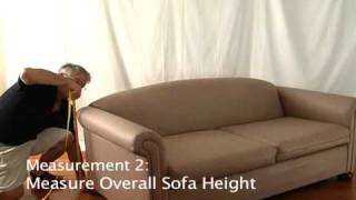 How to Measure a Small Sofa for a Slipcover • stretchandcovercom [upl. by Dahraf]