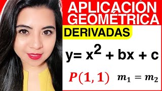 APLICACIÓN GEOMÉTRICA DE LA DERIVADA  Ejercicio 3 [upl. by Frasco]