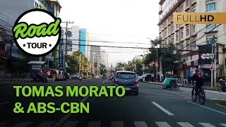 Tomas Morato Ave and ABSCBN  Full Road Tour [upl. by Alexandro]