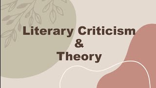 Understanding Literary Theory and Criticism Key Concepts and What is Literature Block 1 Unit 1 [upl. by Stefania]