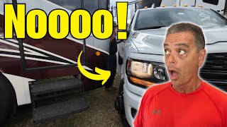 How To Park a 5th Wheel RV  Tight Campground  Fulltime RV Living [upl. by Rolandson]