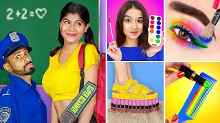 School এ Makeup লুকিয়ে নিয়ে যাওয়ার দারুন মজাদার ও আজব কিছু উপায়  Sneak Makeup Into Class [upl. by Flory]