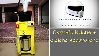 Carrello con bidone aspirapolveri e separatore ► Dust Collector Cart [upl. by Nicolina]