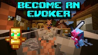 Become an Evoker in Minecraft Bedrock Command Tutorial [upl. by Iver270]