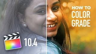 CINEMATIC COLOR GRADING in FCPX  Color Correction Tutorial [upl. by Irakab]