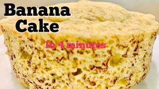 Don’t throw away your Overripe Banana  A Must try Microwave Banana Cake Recipe in 4 minutes [upl. by Ecyac30]