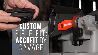 CUSTOMIZE YOUR RIFLE Savage Arms AccuFit Hunting Gear Review [upl. by Anileuqcaj182]