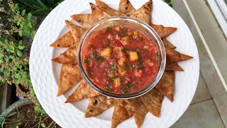 Pineapple Salsa  Dip recipe [upl. by Nosral]