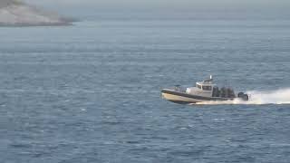 Hellenic Army Special Forces RHIBs in east Aegean Sea [upl. by Eissim296]