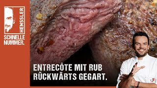 Schnelles Entrecôte mit Rub quotrückwärts gegartquot Rezept von Steffen Henssler [upl. by Cale]