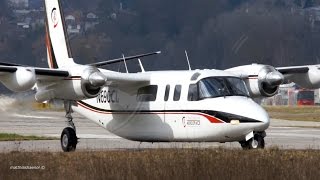 RARE Rockwell 690A Turbo Commander TakeOff  GREAT Garrett TPE331 Turboprop Sound [upl. by Marje]