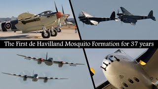 The First de Havilland Mosquito Formation for 37 Years [upl. by Marcel]