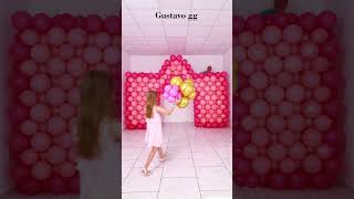 BALLOON CASTLE 🏰 Balloon decoration ideas 🤩 birthday decoration ideas at home tiktok balloon [upl. by Ahgem]