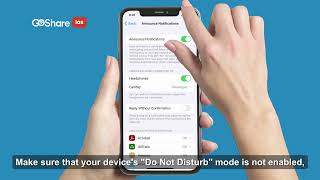 How To Turn On Notifications On iPhone For The GoShare Driver App [upl. by Nhguav]