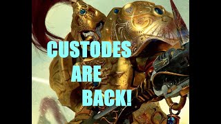 Custodes January 2024 Dataslate Overview [upl. by Ajax]