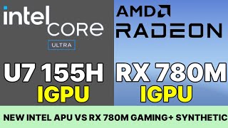 Intel core ultra 7 155H VS RYZEN 7840S VS I7 13700H ULTRA 155H GAMING BATTERY CONTENT CREATION [upl. by Nhar]