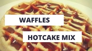 WAFFLES CON HARINA DE HOTCAKES receta [upl. by Sension725]