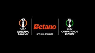 Betano é a patrocinadora oficial da Europa League amp Conference League [upl. by Airahs]