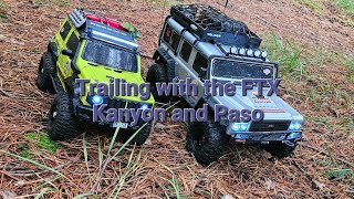 FTX Kanyon and FTX paso trailing ftx offroad rccrawler [upl. by Kelby]