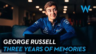 George Russell  Three Years Of Memories  Williams Racing [upl. by Darbee]