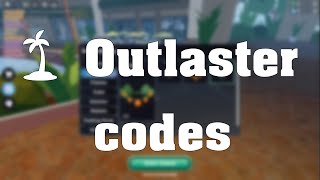 Roblox  Outlaster codes 2020 [upl. by Sashenka]