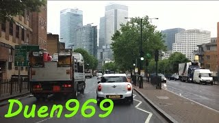 London Streets 539  Finsbury  Shoreditch High Street  Bethnal Green  Canary Wharf [upl. by Shulem878]