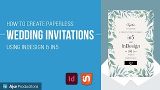 How to Create Paperless Wedding Invitations with InDesign amp in5 no coding [upl. by Elvie536]