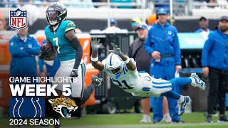 Indianapolis Colts vs Jacksonville Jaguars  2024 Week 5 Game Highlights [upl. by Felix]