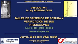 Taller de criterios de rotura con el Dr Úcar [upl. by Reese]