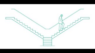 BIFURCATED Stairs in 2 minute Easiest Method Revit Architecture [upl. by Katha]