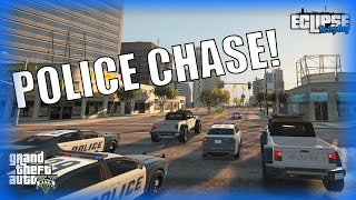 HUGE Police Chase  GTA 5 RP Eclipse Roleplay [upl. by Suivatna]