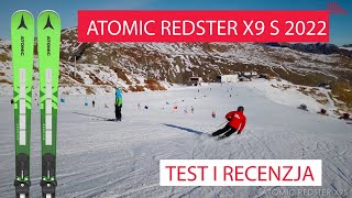 Nowy model Atomic Redster X9 REVO S  X 12 GW Revoshock 2022  test i recenzja nart hybrydowych [upl. by Adleme863]