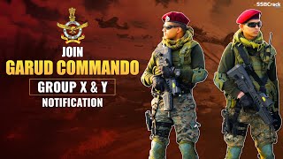 Join Garud Commando Force  Indian Air Force  Group X amp Y Notification [upl. by Marika]