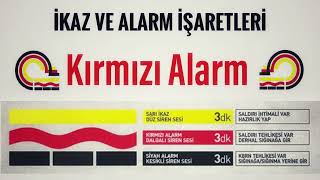 Kırmızı Alarm İkaz ve Alarm Sesleri Acil Durum Siren Sesleri [upl. by Yvaht398]