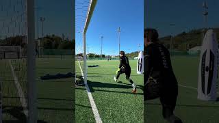 ALLENAMENTO PORTIERI DEVIATORE⚽️🧤 iileven allenamentoportieri [upl. by Aleel]