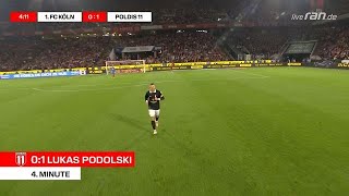 Podolski trifft direkt Legende lässt das Stadion beben [upl. by Alleen]