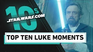 Top 10 Luke Skywalker Moments  The StarWarscom 10 [upl. by Still]