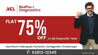 MedPlus Diagnostics  75 Discount on All Diagnostic Tests  Hyderabad [upl. by Shea]