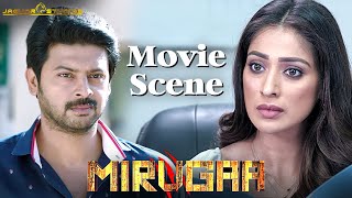 நான் உங்கள பொண்ணு பாக்க வந்துருக்கேன்  Mirugaa Movie Scenes  Srikanth  Raai Laxmi [upl. by Hnacogn]