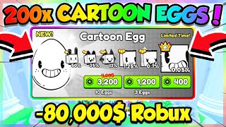 OPENING 80000 ROBUX EGGS in PET SIMULATOR 99 UPDATE 32 Roblox [upl. by Philemol689]