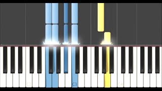 Taxi Driver Theme  Piano tutorial synthesia [upl. by Nitin]